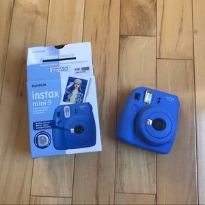 Instax mini 9 cobalt blue instant camera